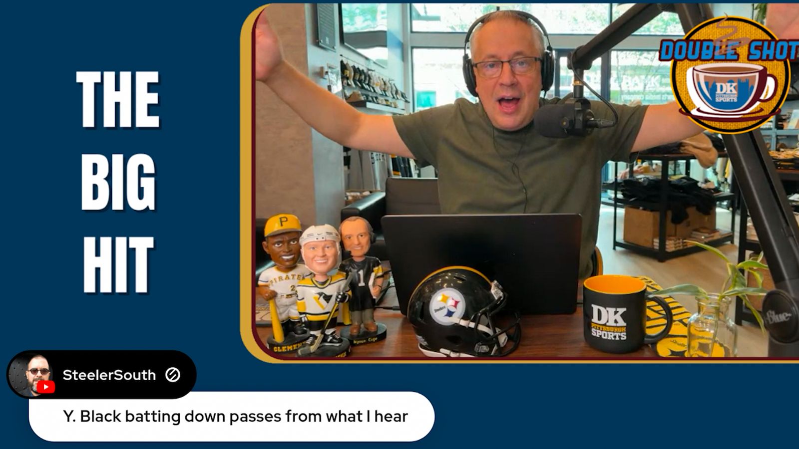 DK’s Double Shot of Steelers: The big hit taken in Downtown (Videos)